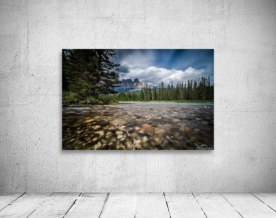 Tranquil Majesty – Three Sisters Banff Alberta Wall Preview