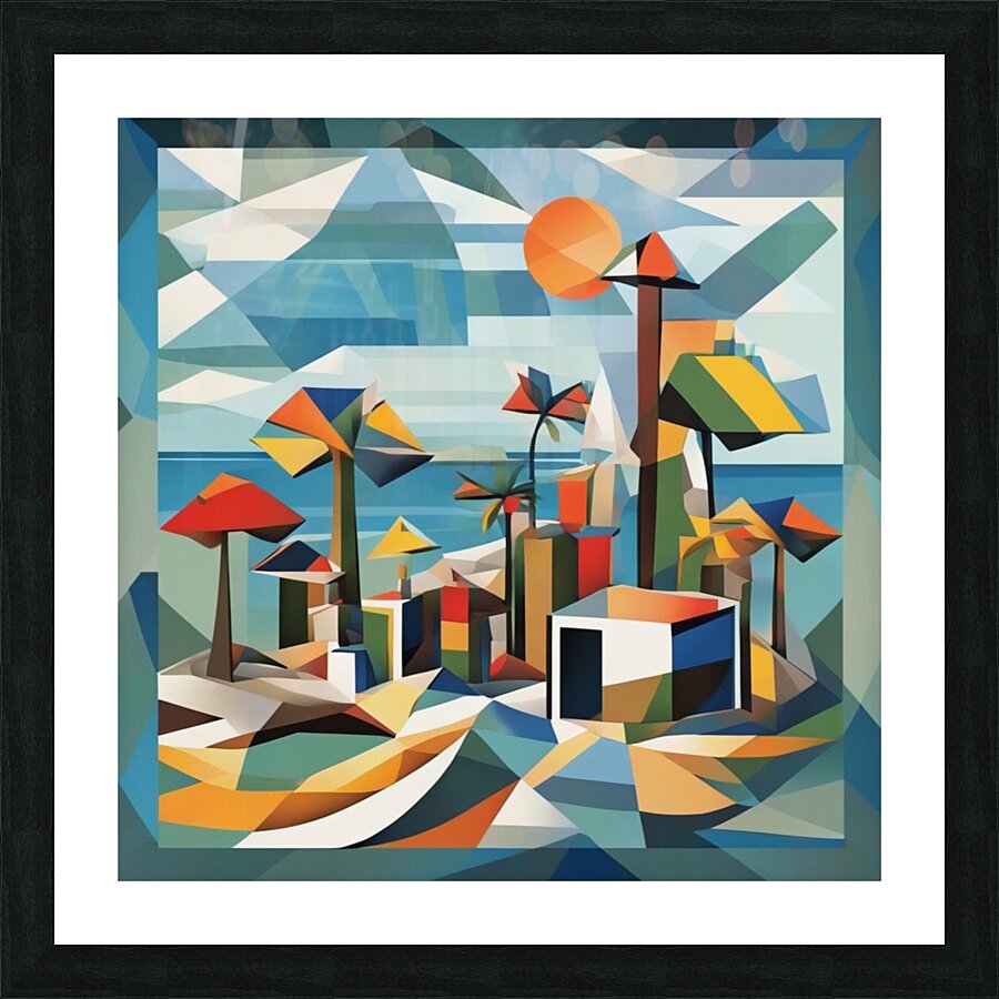 Paradise beach Picture Frame print