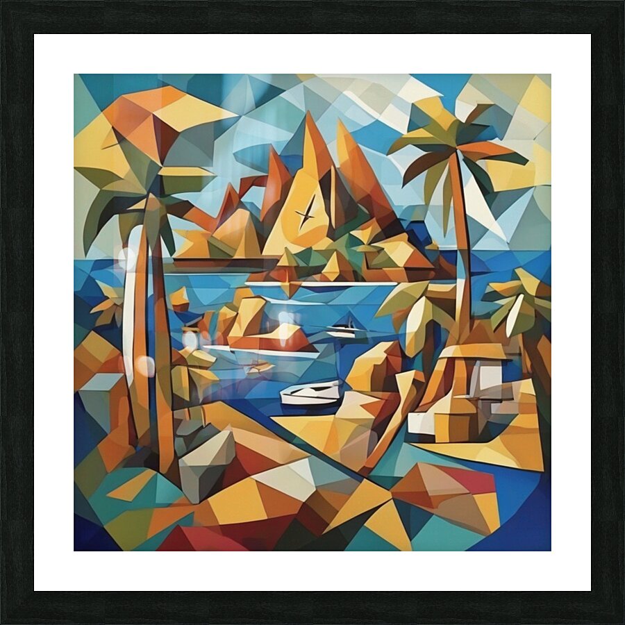 Magnifique plage  Picture Frame print