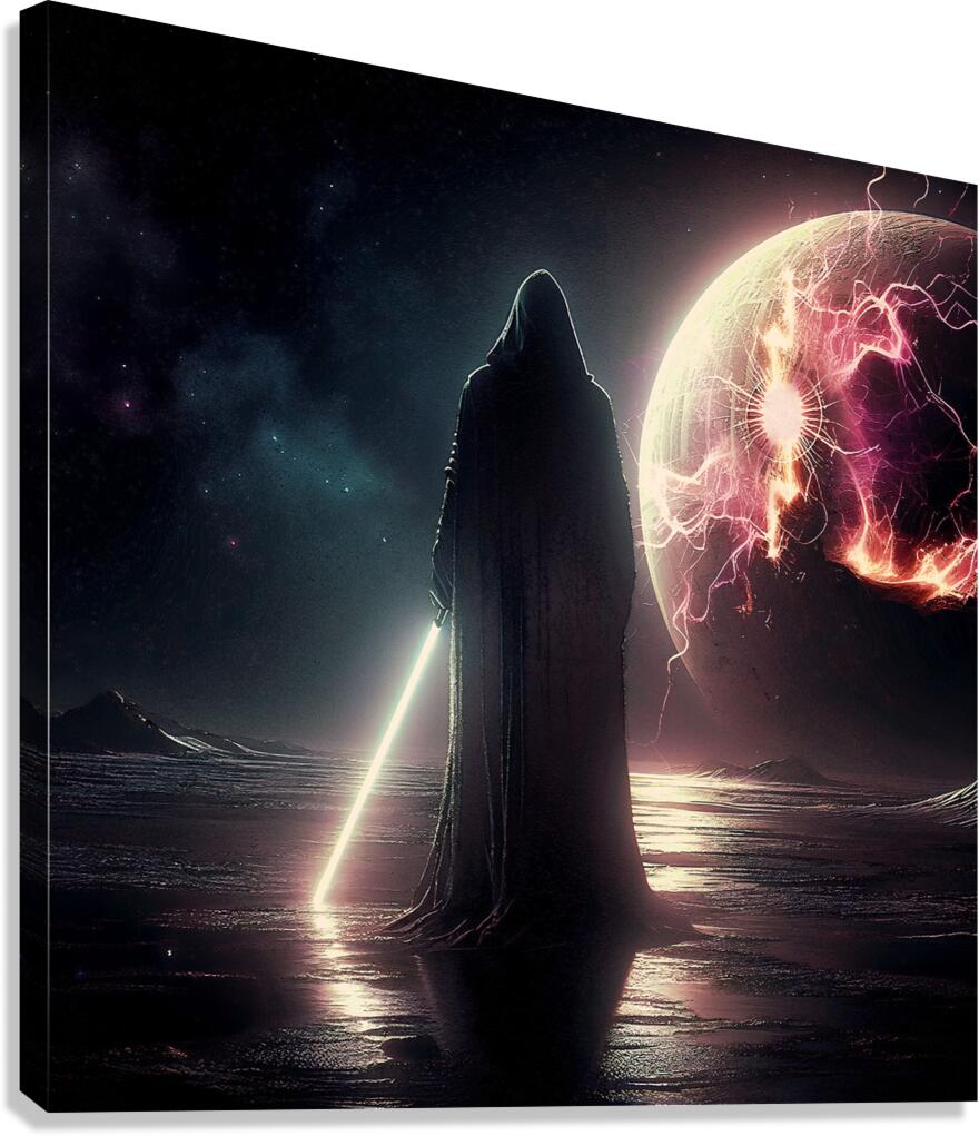 Lonely warrior noDDF05 Canvas Print