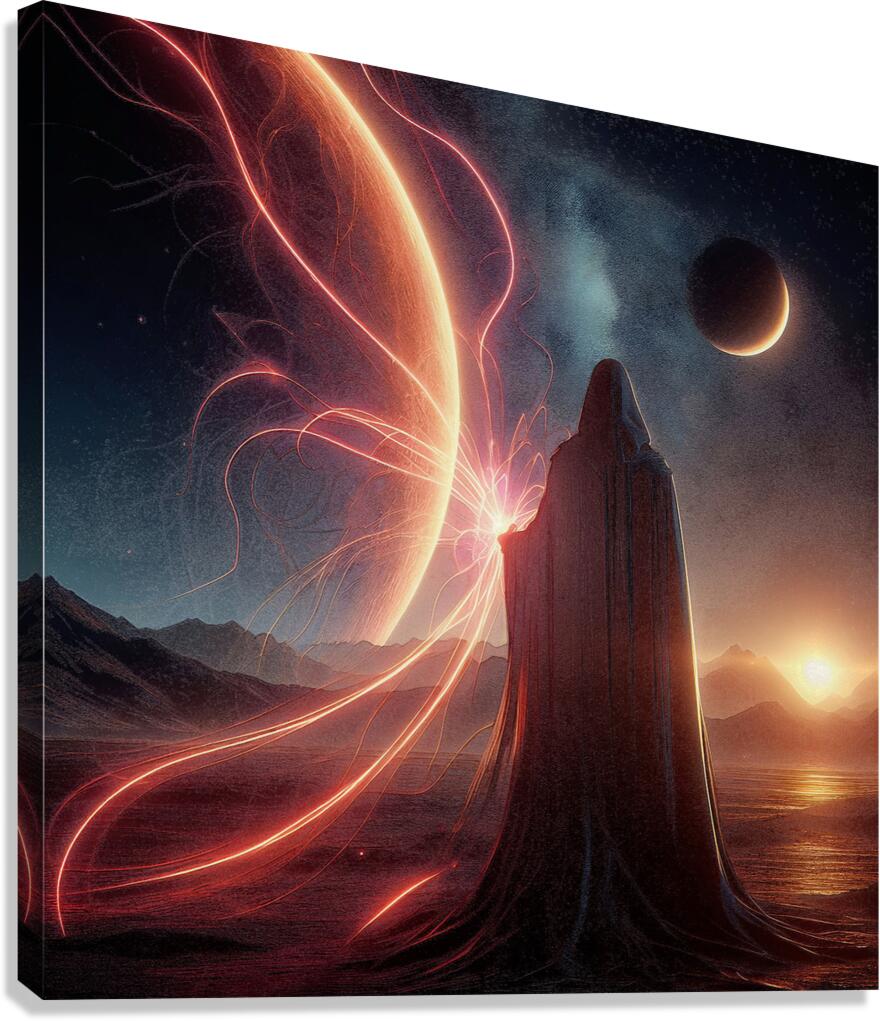 Lonely warrior noSVB06 Canvas Print