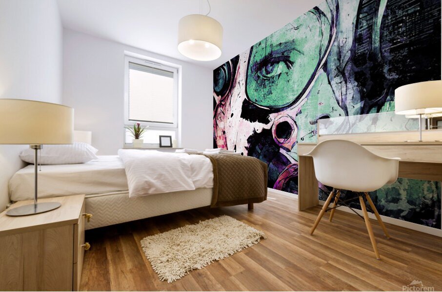 technicolor punks level 3 Mural print