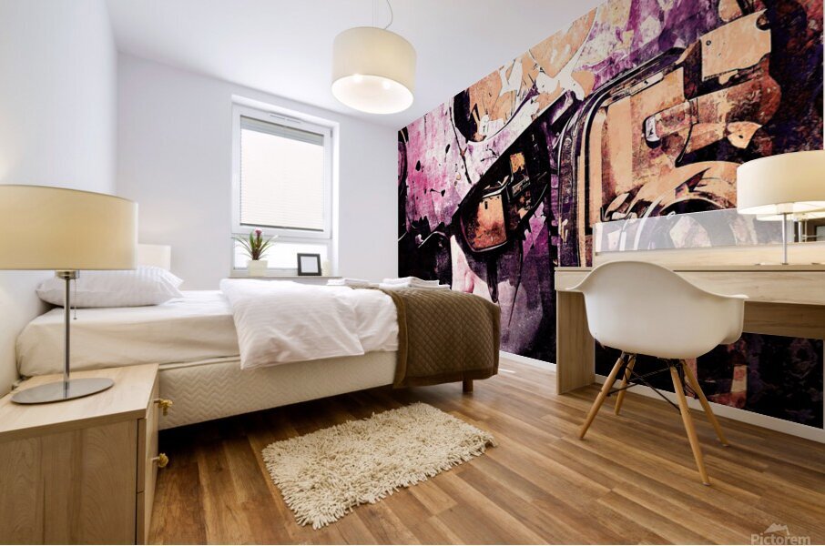 technicolor punks level 5 Mural print