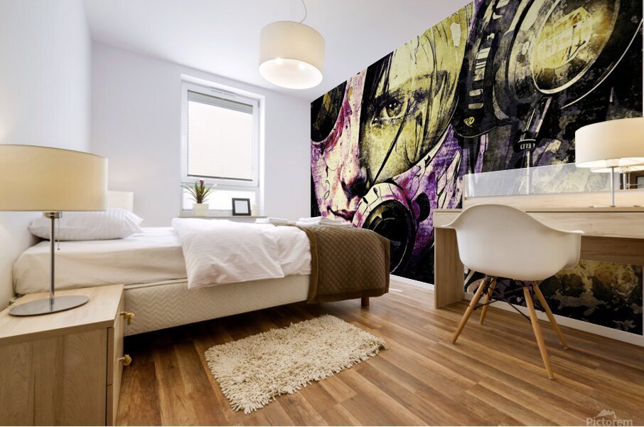 technicolor punks level 4 Mural print