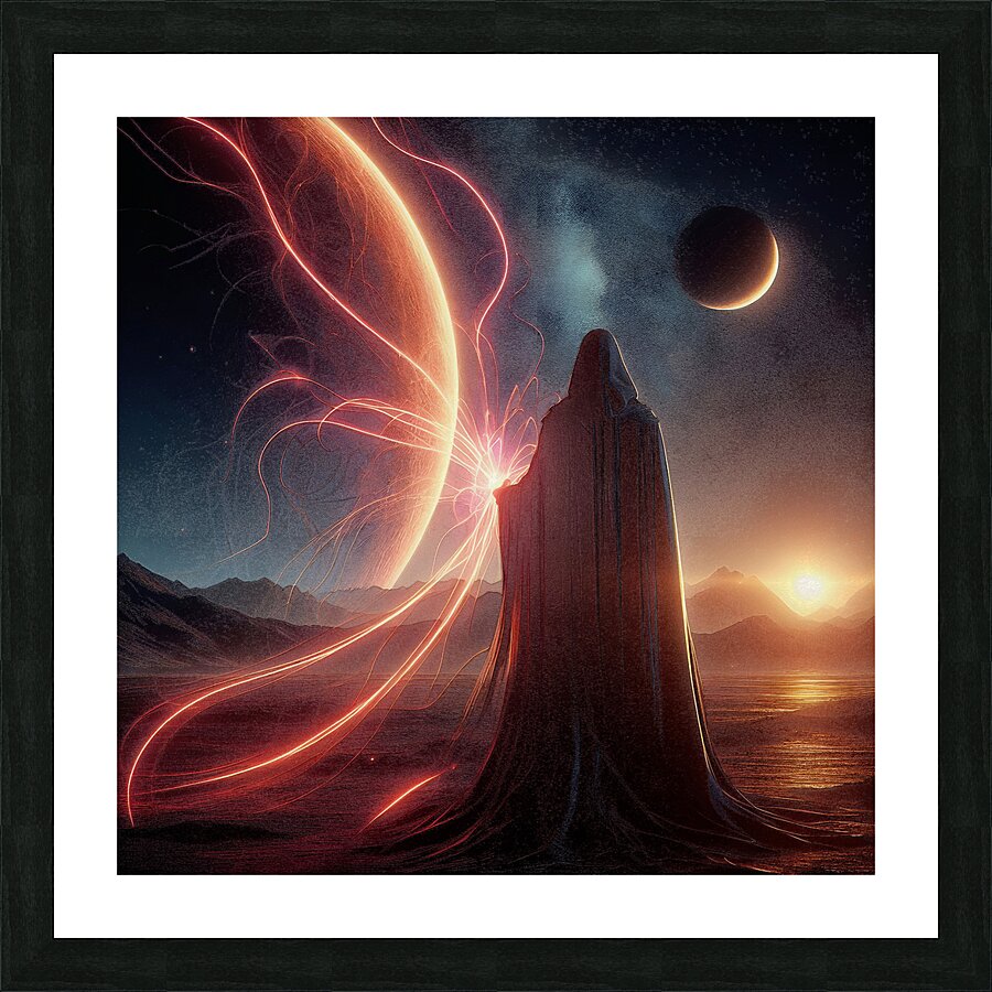 Lonely warrior noSVB06 Picture Frame print
