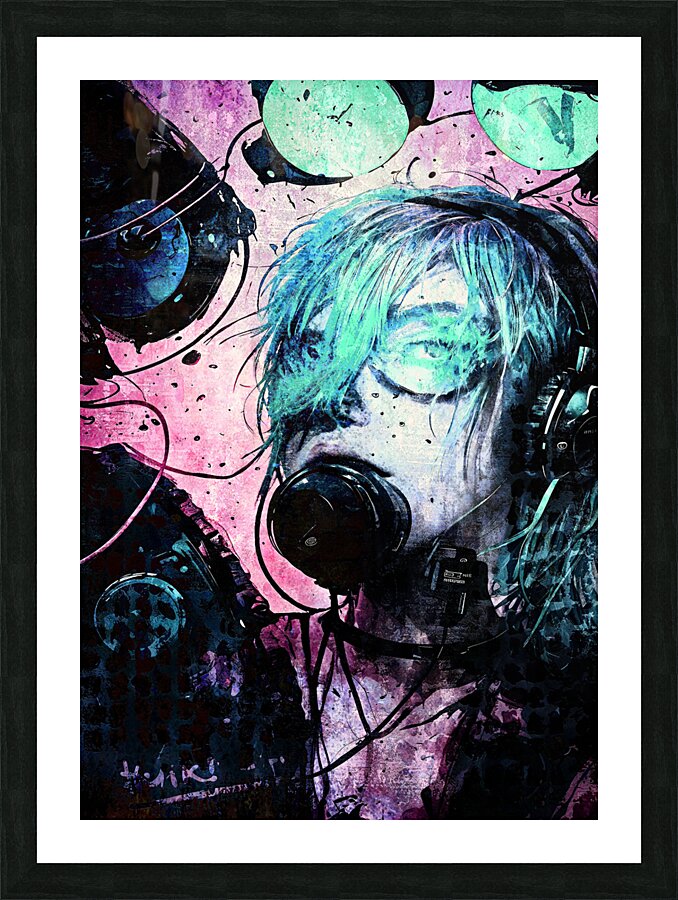 technicolor punks level 1 Picture Frame print