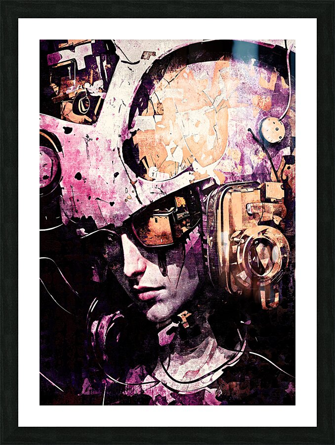 technicolor punks level 5 Picture Frame print