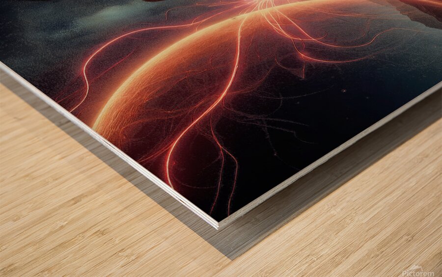 Lonely warrior noSVB06 Wood print