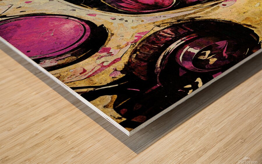 technicolor punks level 2 Wood print