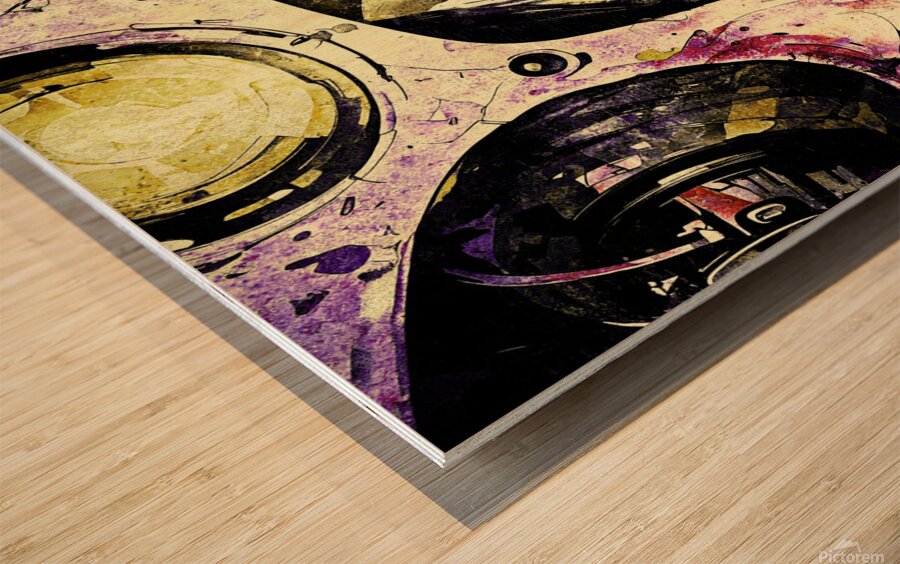 technicolor punks level 4 Wood print