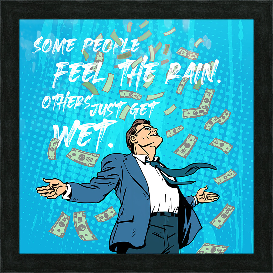 FEEL THE RAIN Picture Frame Printing