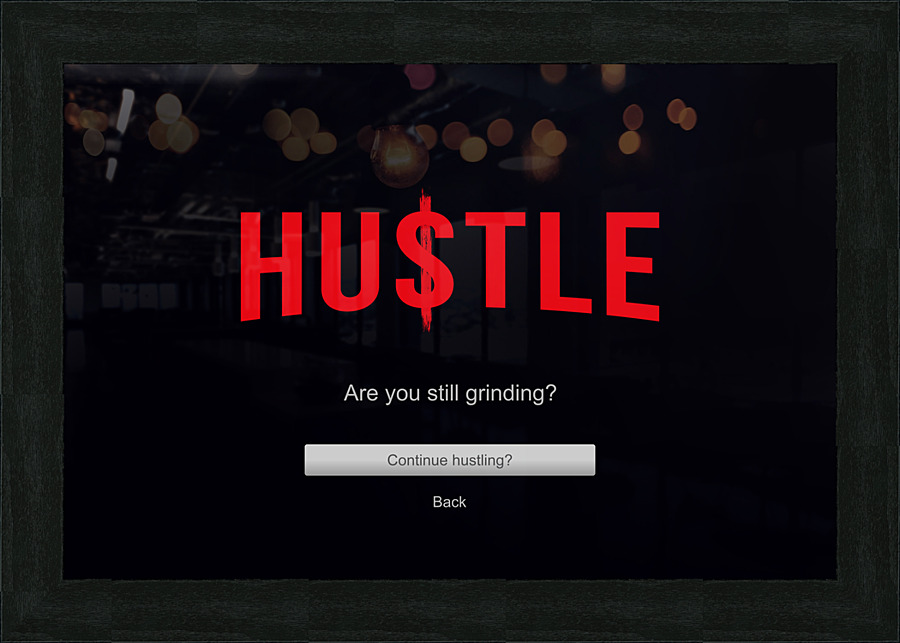 HUSTLE x NTFLX Picture Frame Printing