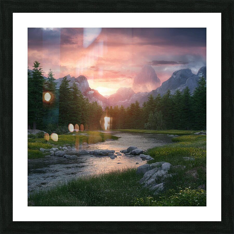 very beautiful pictures of nature 3d  Picture Frame print