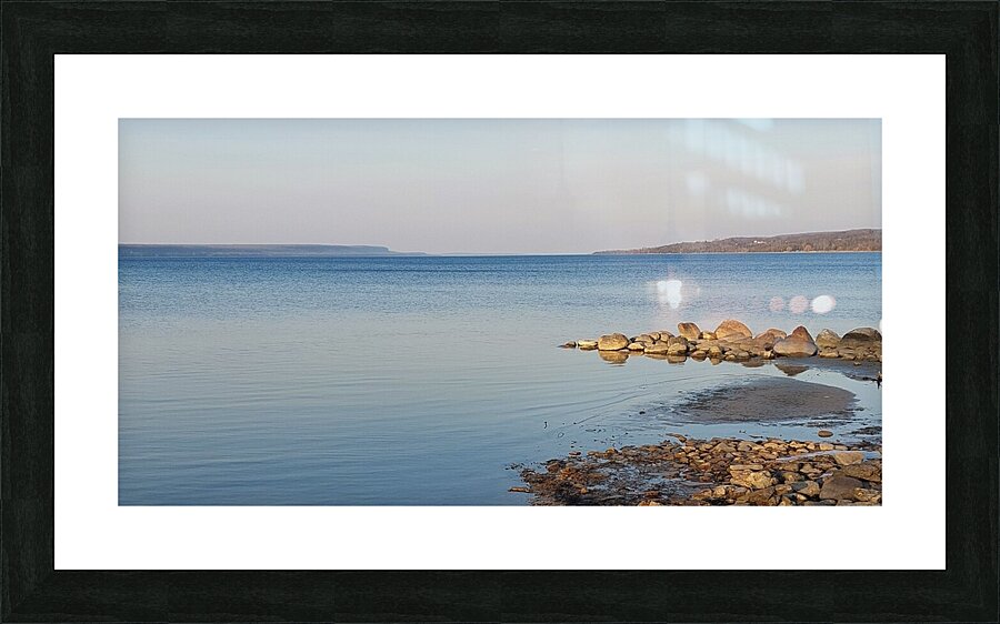 White Cloud Island Picture Frame print