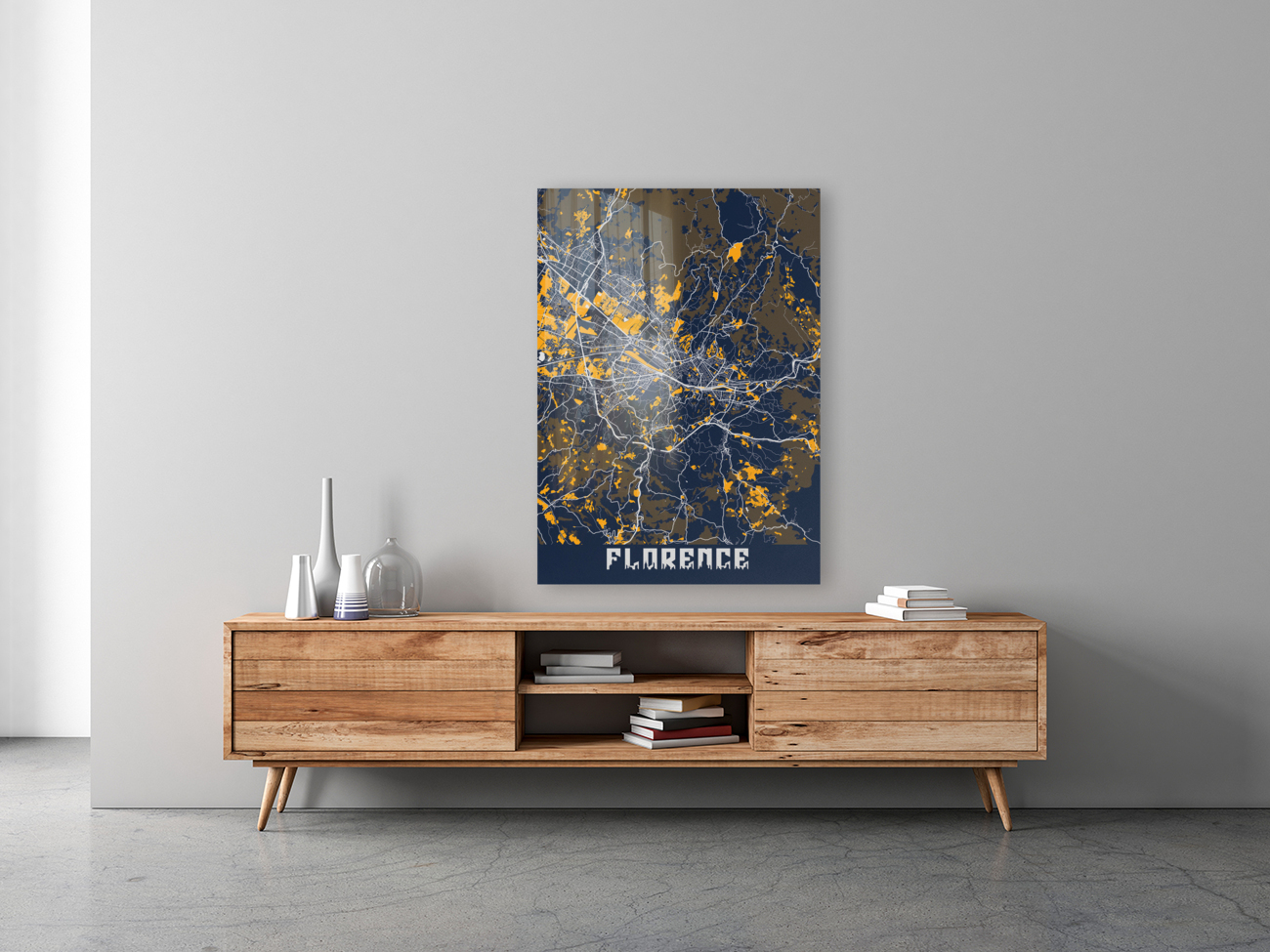 Florence City Map Reproduction