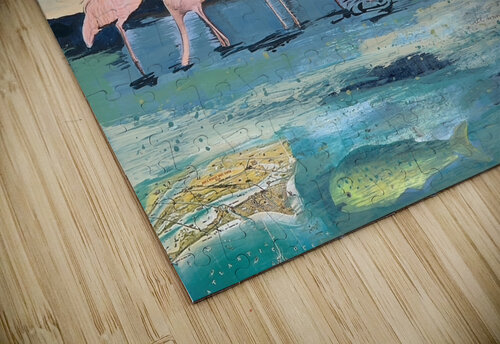 Flamingo Parade Rene Griffith puzzle