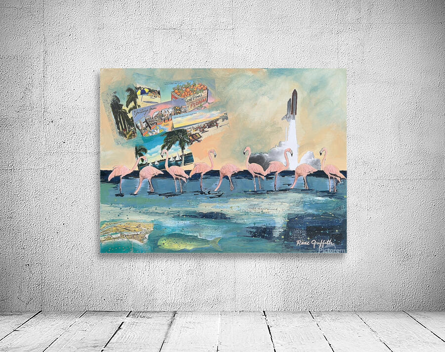 Flamingo Parade Wall Preview