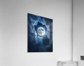 The Magical Moon Among the Clouds – A Fantasy Night Scene That Sparks the Imagination Acrylic Print