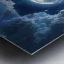The Magical Moon Among the Clouds – A Fantasy Night Scene That Sparks the Imagination Metal print