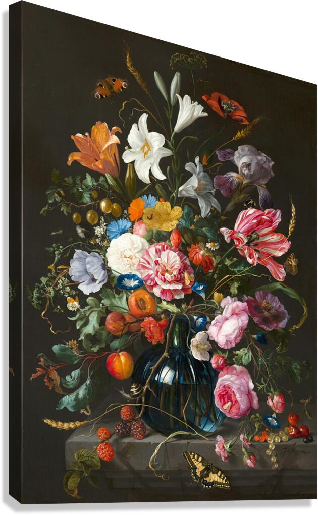  Vase of Flowers. Canvas Print