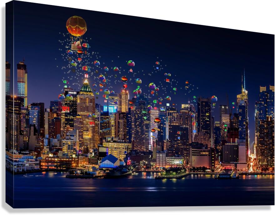 City Buildings Scraper Canvas Print