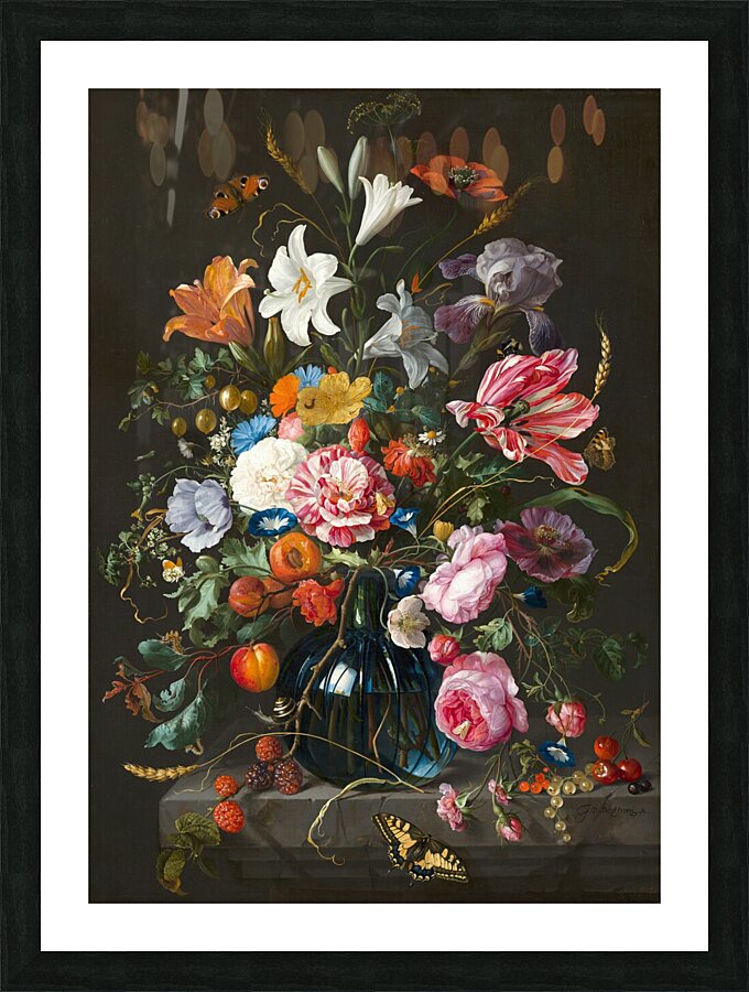  Vase of Flowers. Picture Frame print