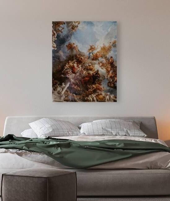 Michael Angelos painting on top of the Palace of Versailles by Melds Gallery