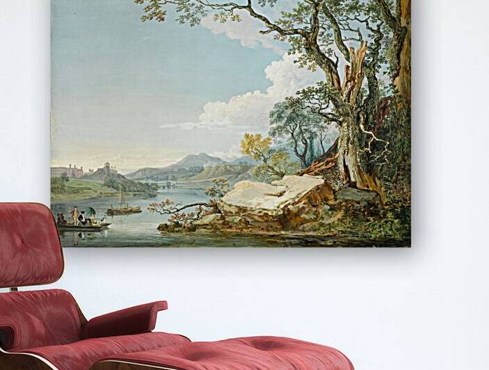  The River Severn at Shrewsbury Shropshire 1770 by Melds Gallery