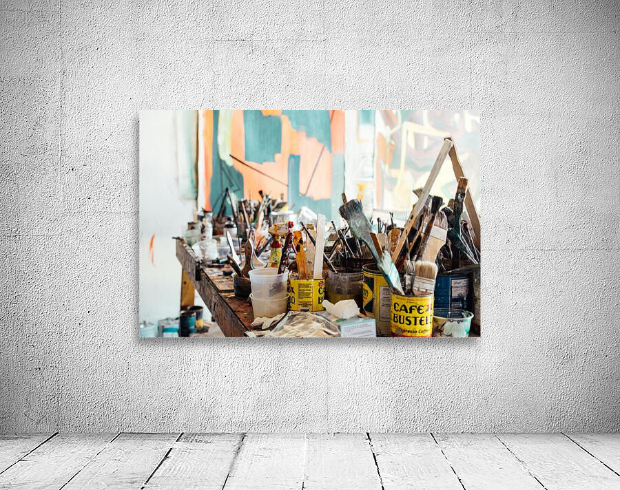 Art supplies clutter Wall Preview