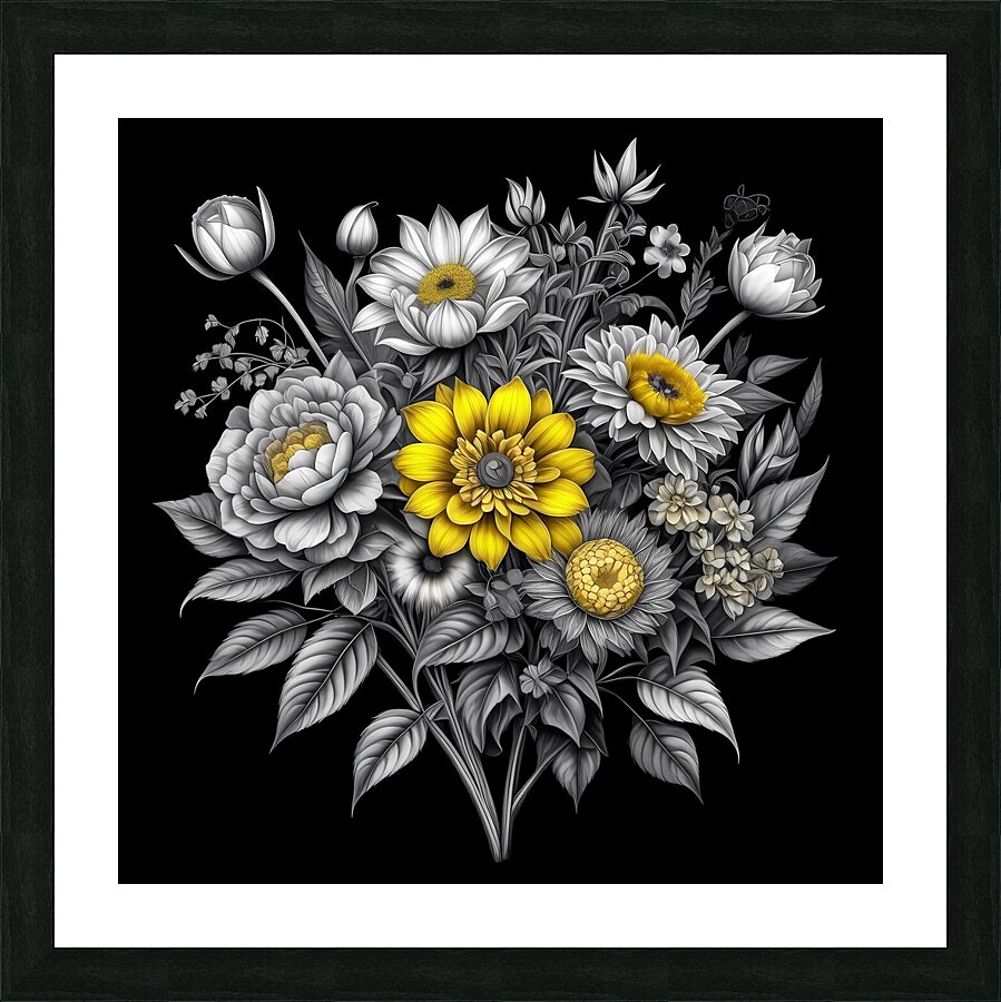   Cold bouquet Picture Frame print