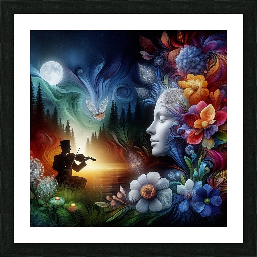  Musical Muse  Picture Frame print