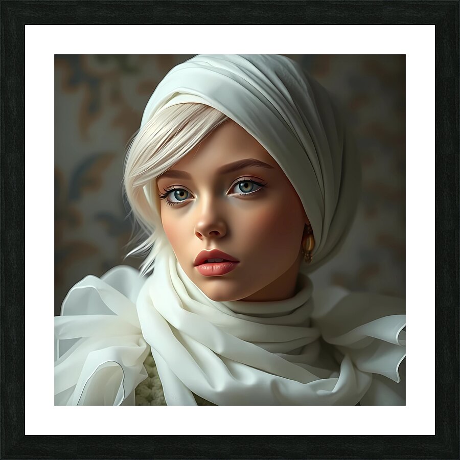 White Harmony Picture Frame print