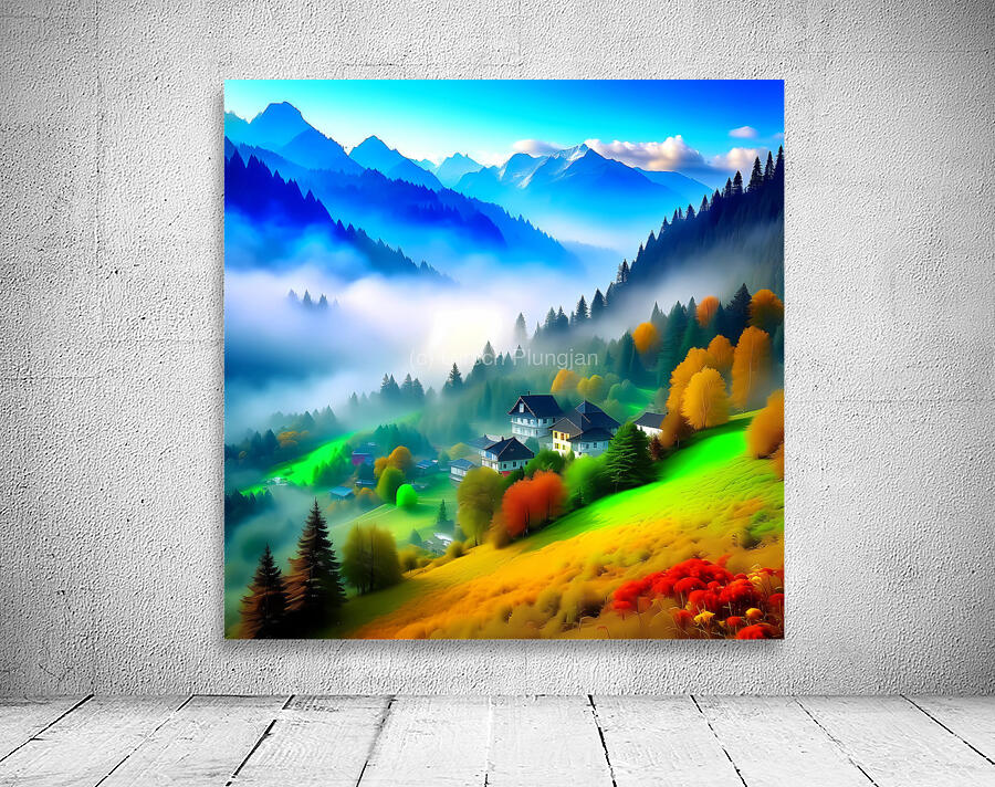      Fog in the mountains  Wall Preview