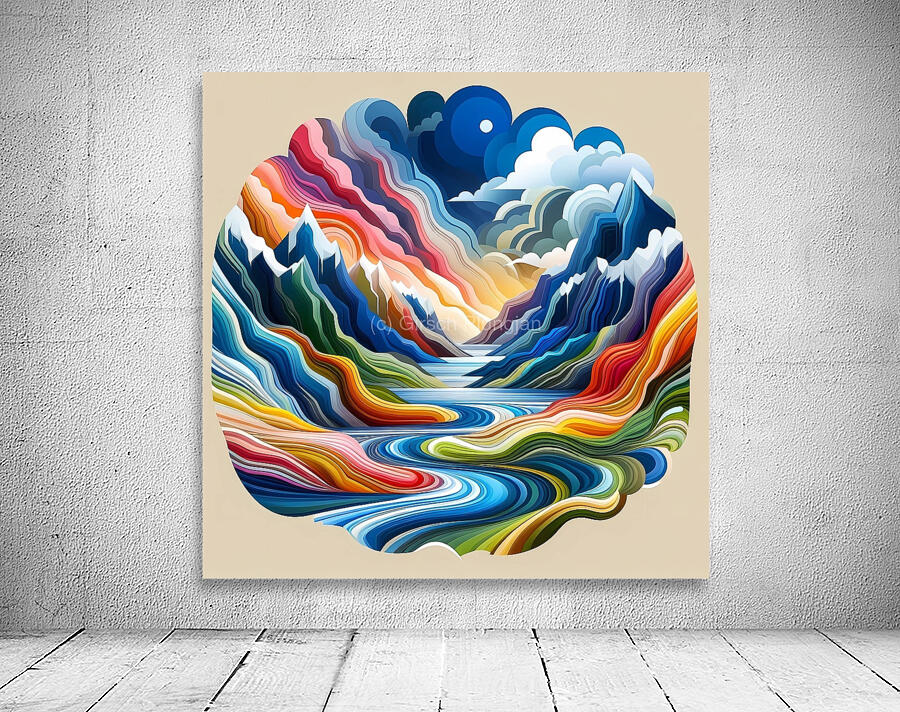   Mountain river Wall Preview