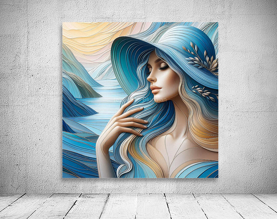  Light blue tenderness  Wall Preview
