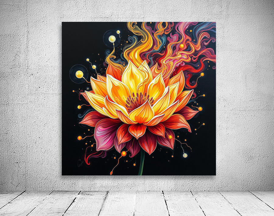  Flower Flame  Wall Preview