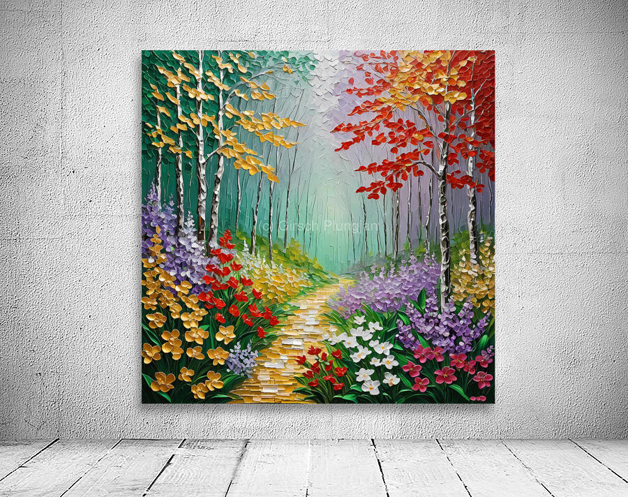  Path in the forest Wall Preview