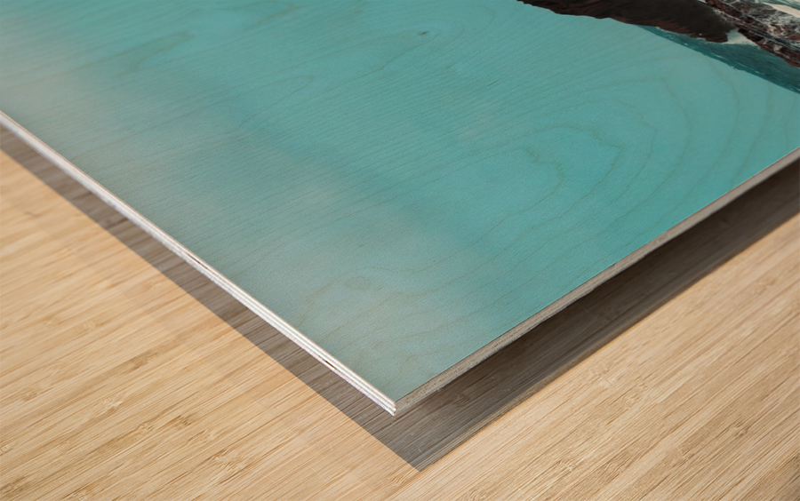 Cross at Sea Wood print