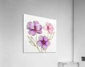 Golden Hour Blooms Acrylic Print