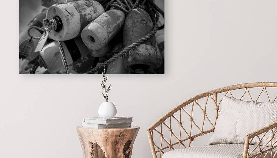 WEATHERED CRAB TRAP FLOATS by Carney Photography