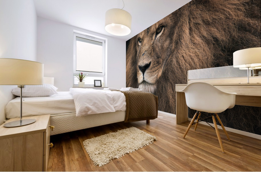 Lion Mural print