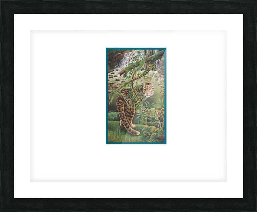 Clouded leopard Picture Frame print