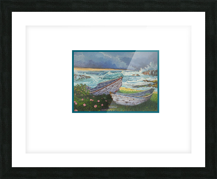 Old  boats Picture Frame print