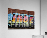 Train Graffiti Acrylic Print