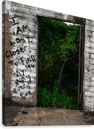 Doorway Graffiti Canvas Print