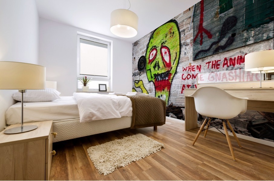 Graphic Graffiti Mural print