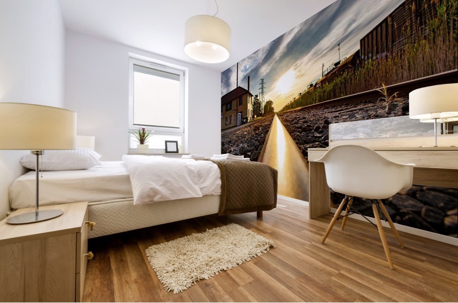 Train Tracks Mural print