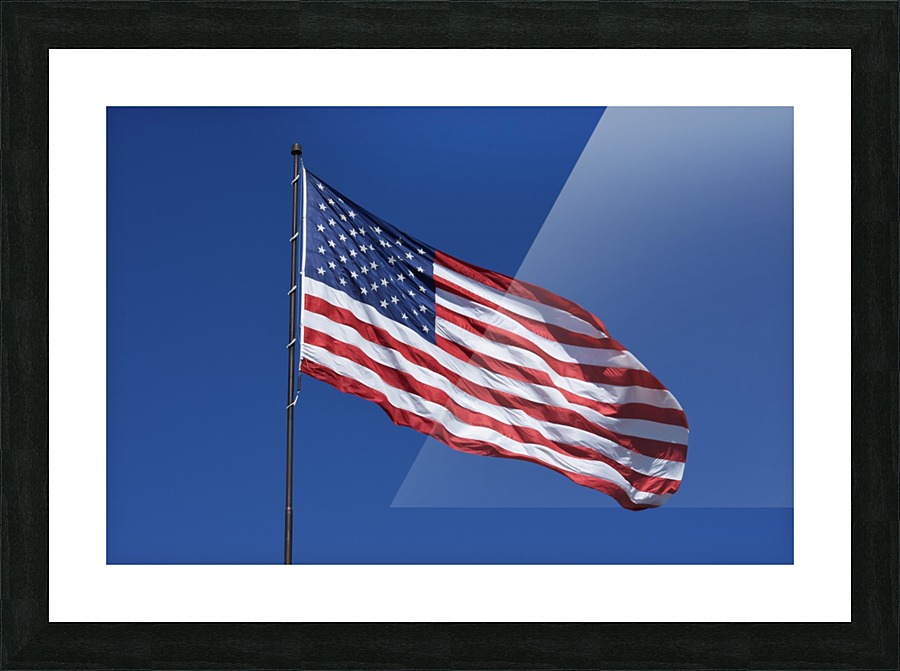 American Flag Picture Frame print