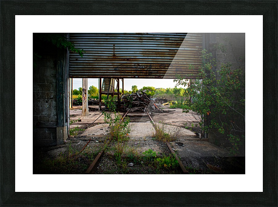 Abandoned Train Station Picture Frame print