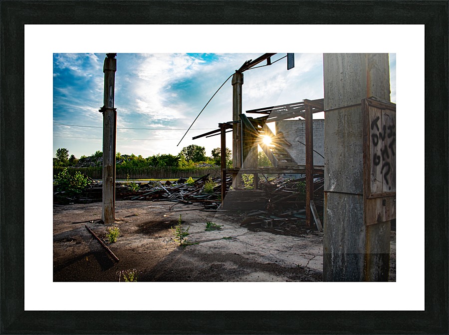 Abandoned Train Station Picture Frame print
